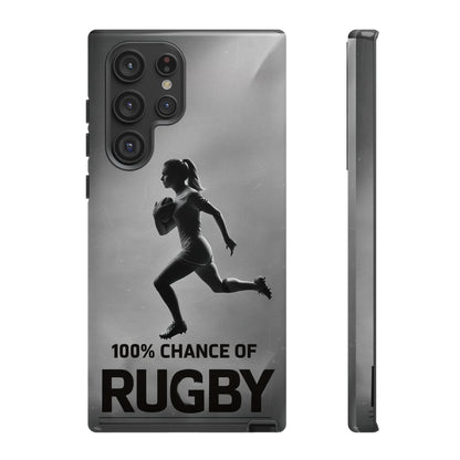 "Rain, Shine, Rugby" Mobile Phone Case