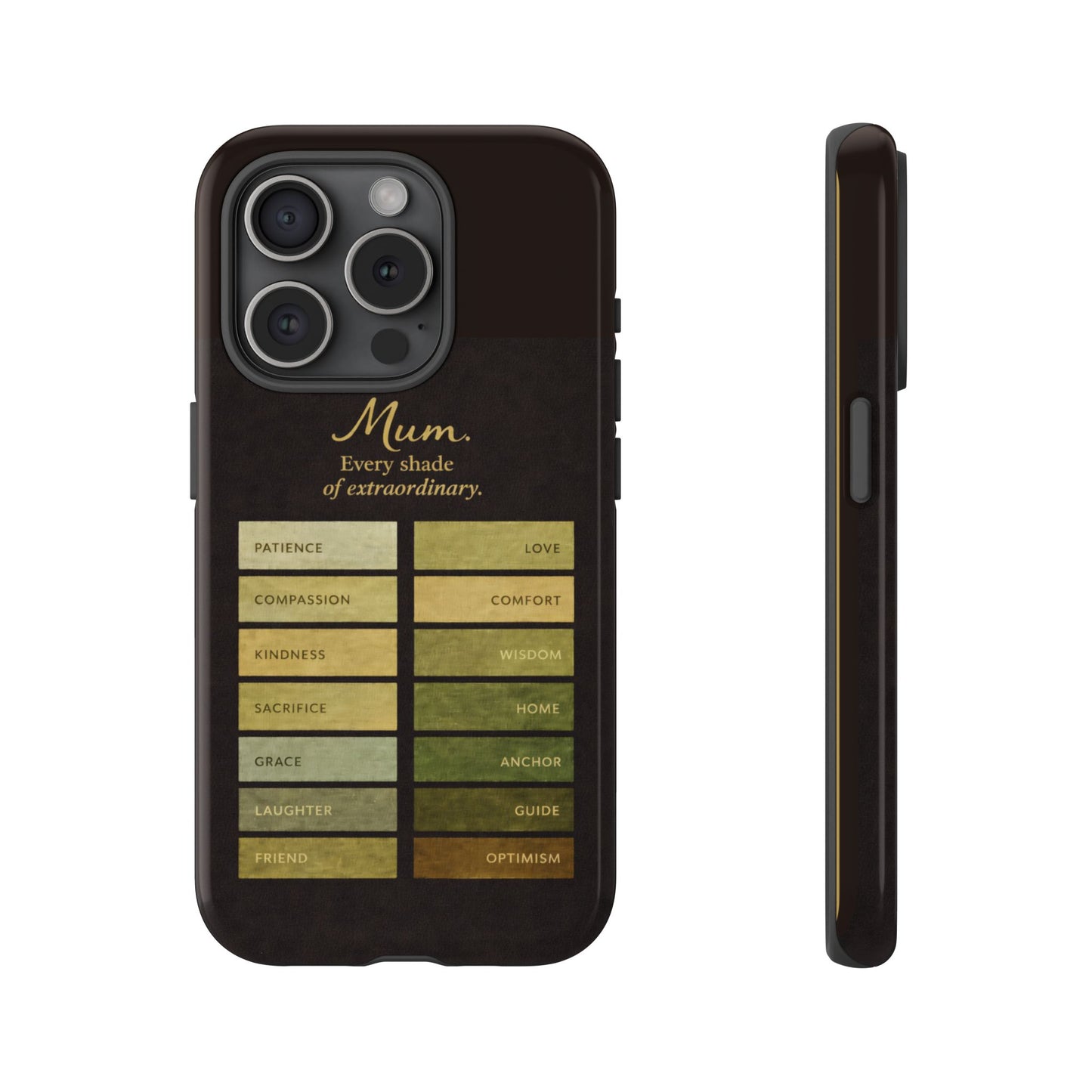 "Every Shade of Extraordinary" Mobile Phone Case (green)