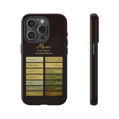 "Every Shade of Extraordinary" Mobile Phone Case (green)