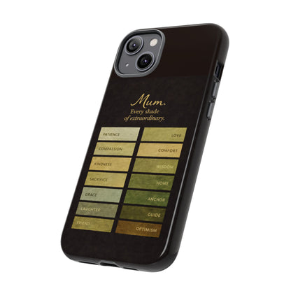 "Every Shade of Extraordinary" Mobile Phone Case (green)