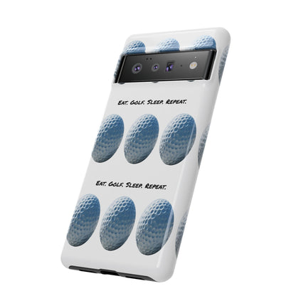 "Eat. Golf. Sleep. Repeat." Mobile Phone Case