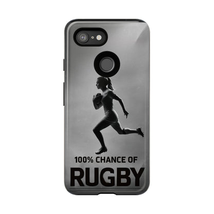 "Rain, Shine, Rugby" Mobile Phone Case