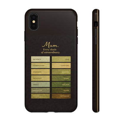 "Every Shade of Extraordinary" Mobile Phone Case (green)