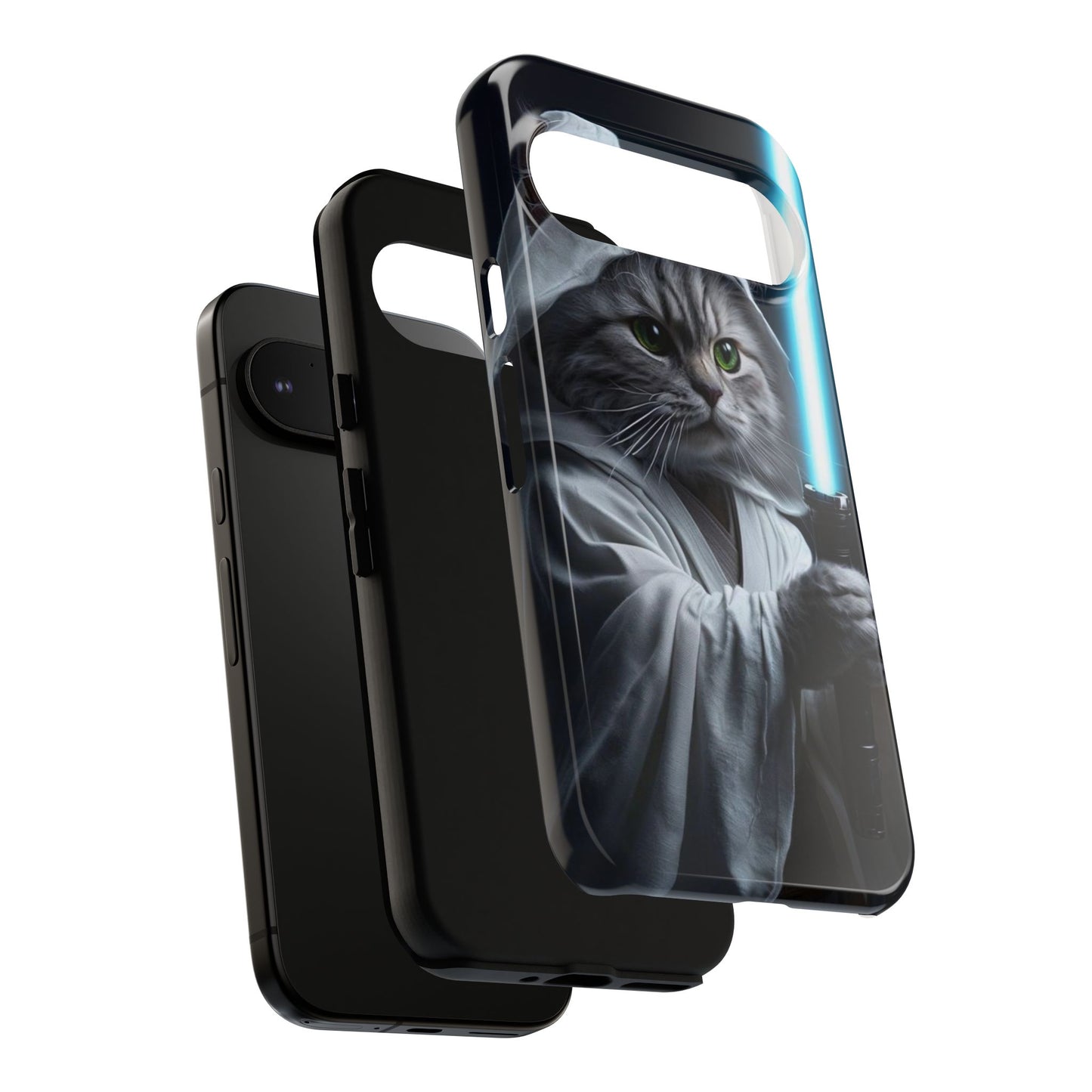 "Jedi Whisker" Mobile Phone Case (blue light sabre)