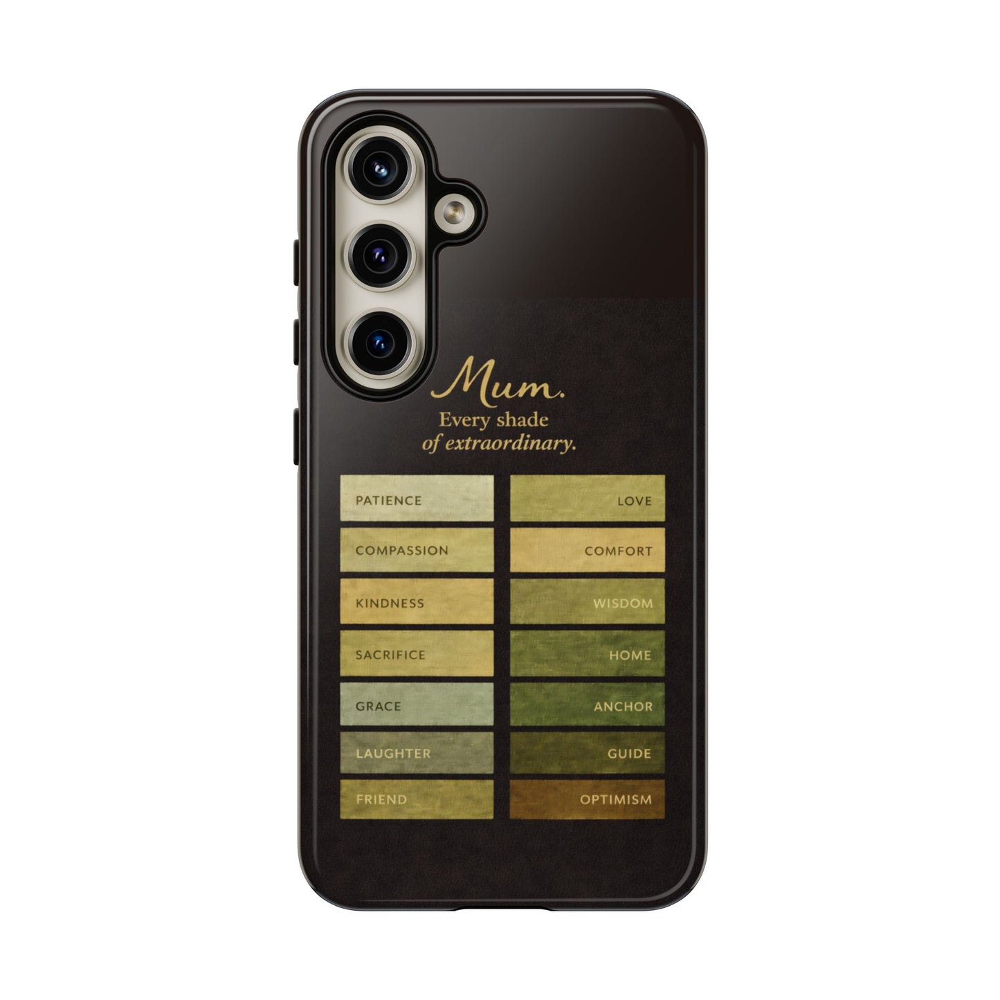"Every Shade of Extraordinary" Mobile Phone Case (green)