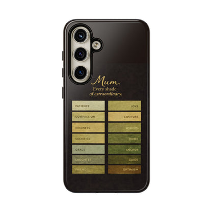 "Every Shade of Extraordinary" Mobile Phone Case (green)