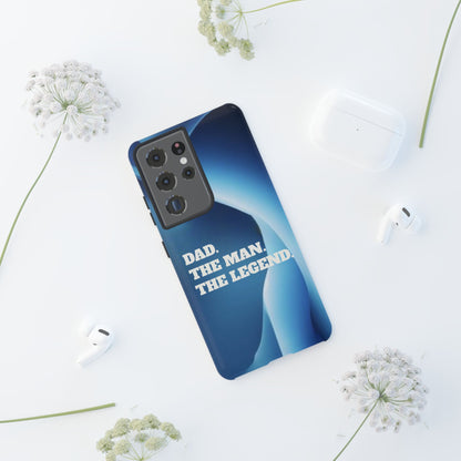 "Dad.  The Man.  The Legend" Mobile Phone Case (blue)