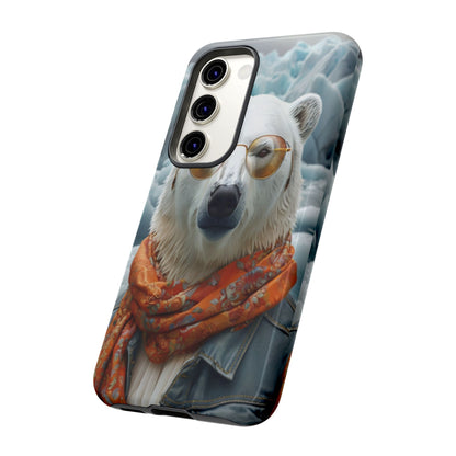 "Urban Zen Polar Bear" Mobile Phone Case