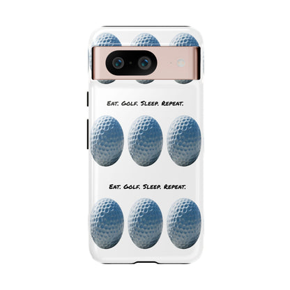 "Eat. Golf. Sleep. Repeat." Mobile Phone Case