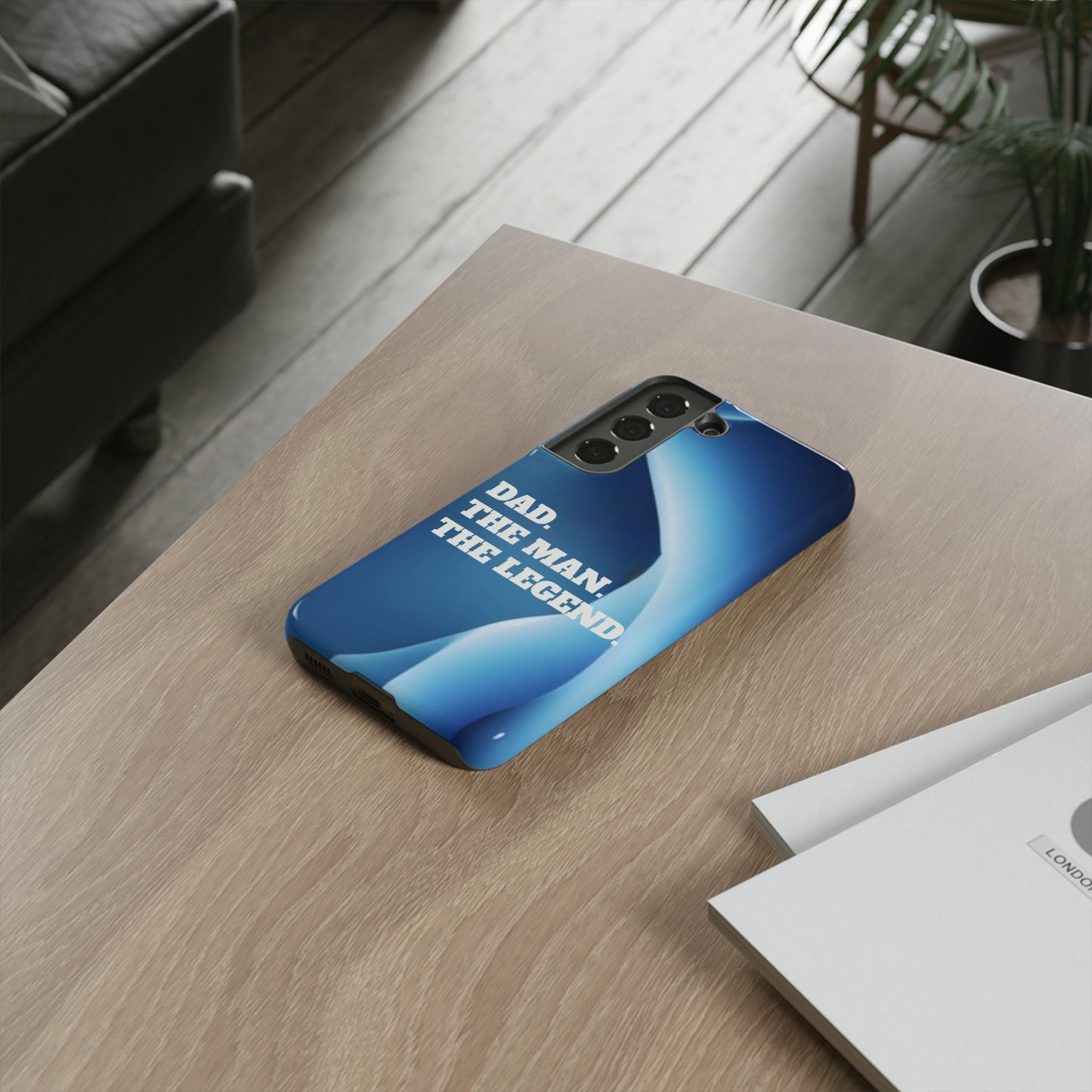"Dad.  The Man.  The Legend" Mobile Phone Case (blue)