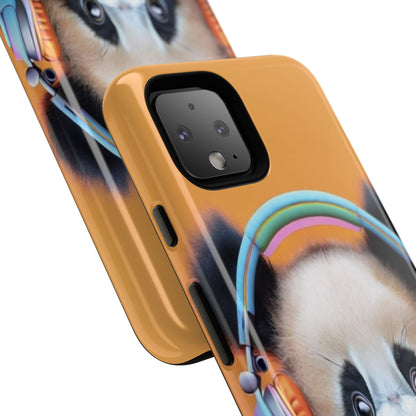 "Baby Panda wearing Headphones" Mobile Phone Case