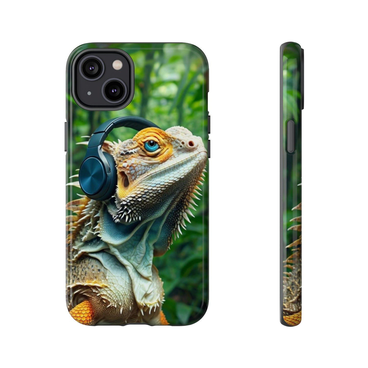 "Bearded Dragon - Jungle Beats" Mobile Phone Case