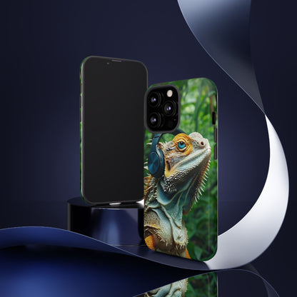 "Bearded Dragon - Jungle Beats" Mobile Phone Case