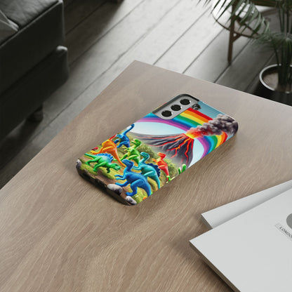 "Rainbow Dinosaurs" Mobile Phone Case