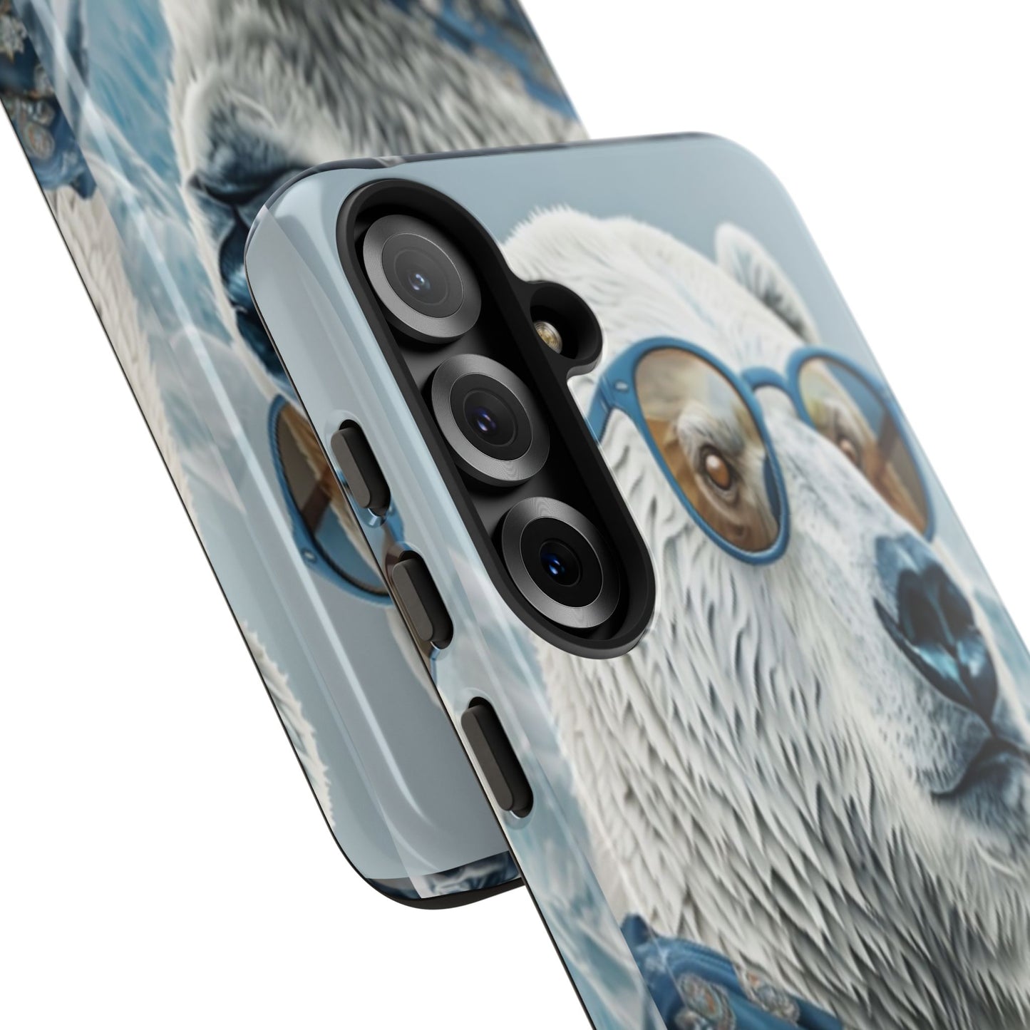"Urban Zen Polar Bear" Mobile Phone Case (blue)