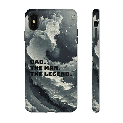 "Dad. The Man. The Legend" Mobile Phone Case (grey)