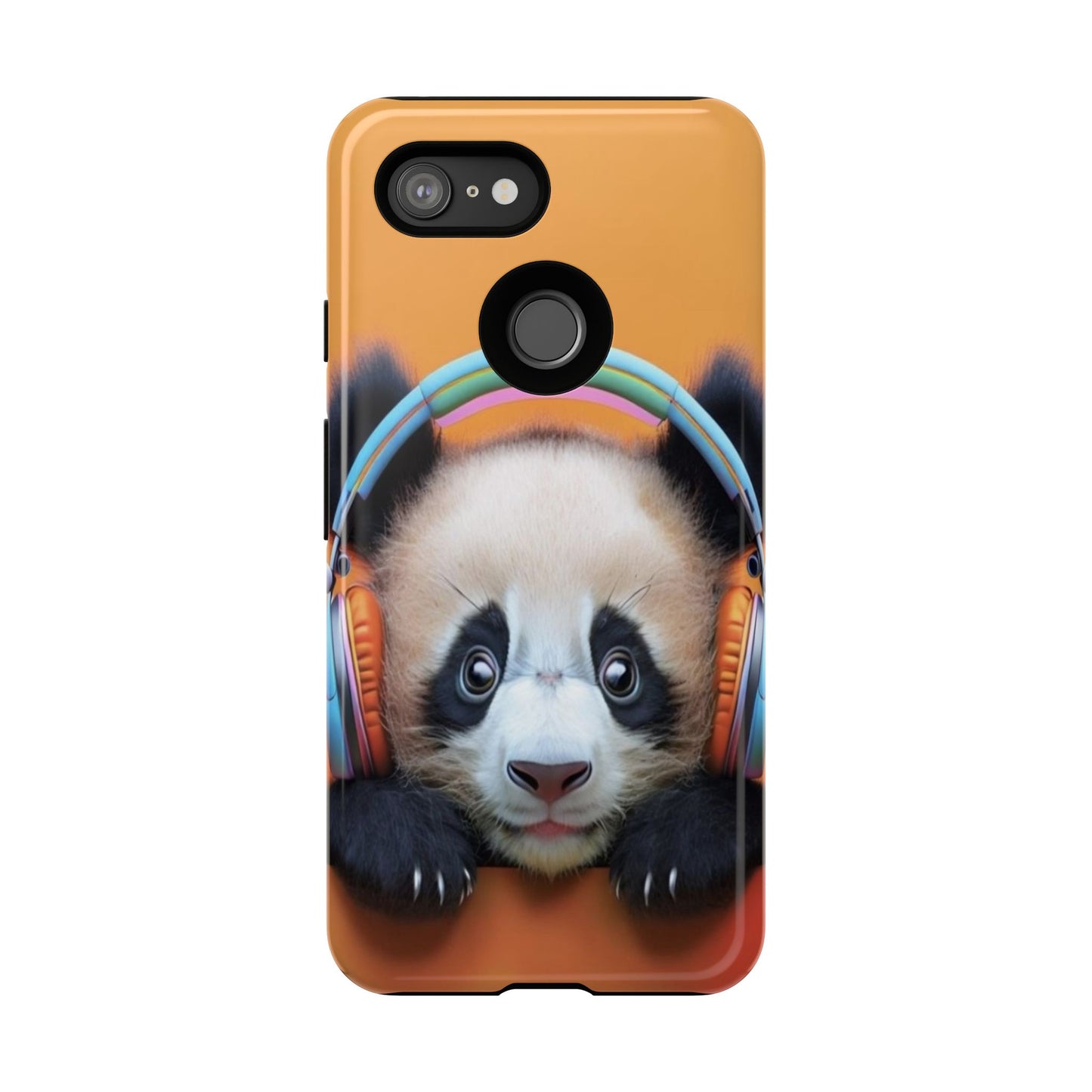"Baby Panda wearing Headphones" Mobile Phone Case