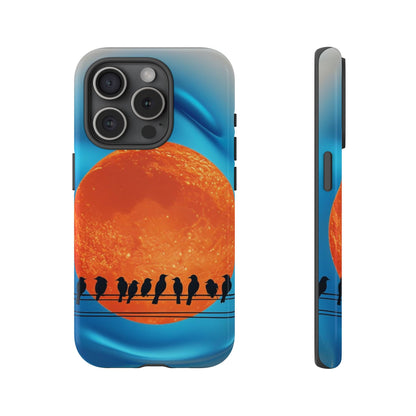 "The Feathered Assembly" Mobile Phone Case (orange)