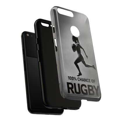 "Rain, Shine, Rugby" Mobile Phone Case