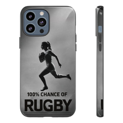 "Rain, Shine, Rugby" Mobile Phone Case