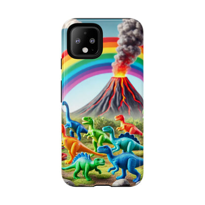 "Rainbow Dinosaurs" Mobile Phone Case