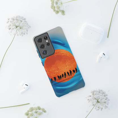 "The Feathered Assembly" Mobile Phone Case (orange)