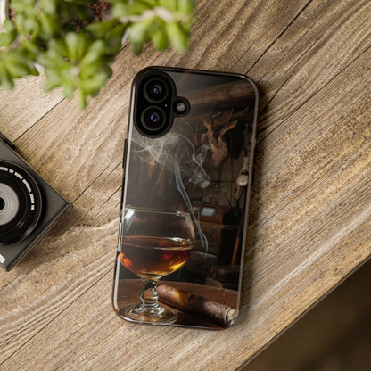 "Hot Whiskey and Cigar" Mobile Phone Case