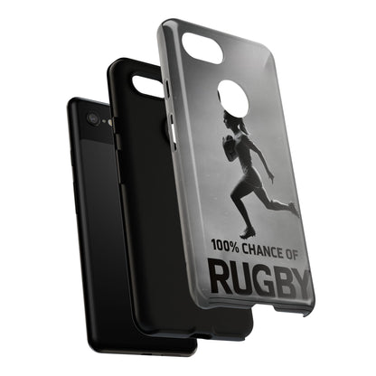 "Rain, Shine, Rugby" Mobile Phone Case