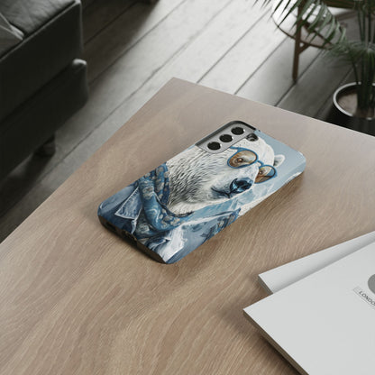 "Urban Zen Polar Bear" Mobile Phone Case (blue)