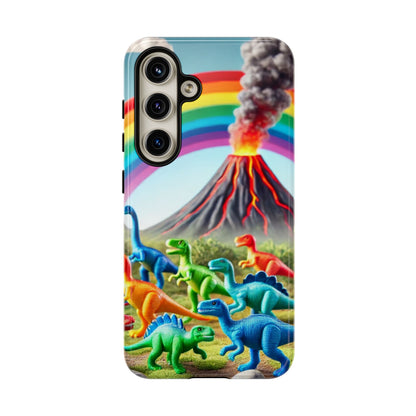 "Rainbow Dinosaurs" Mobile Phone Case