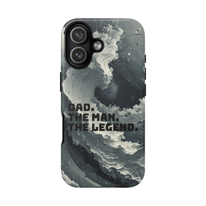 "Dad. The Man. The Legend" Mobile Phone Case (grey)