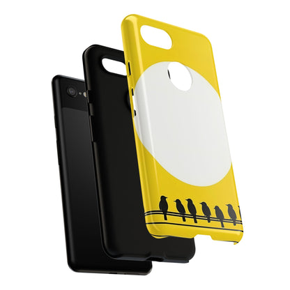 "The Feathered Assembly - Yellow" Mobile Phone Case