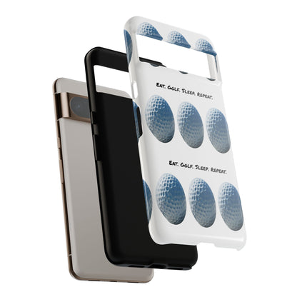 "Eat. Golf. Sleep. Repeat." Mobile Phone Case