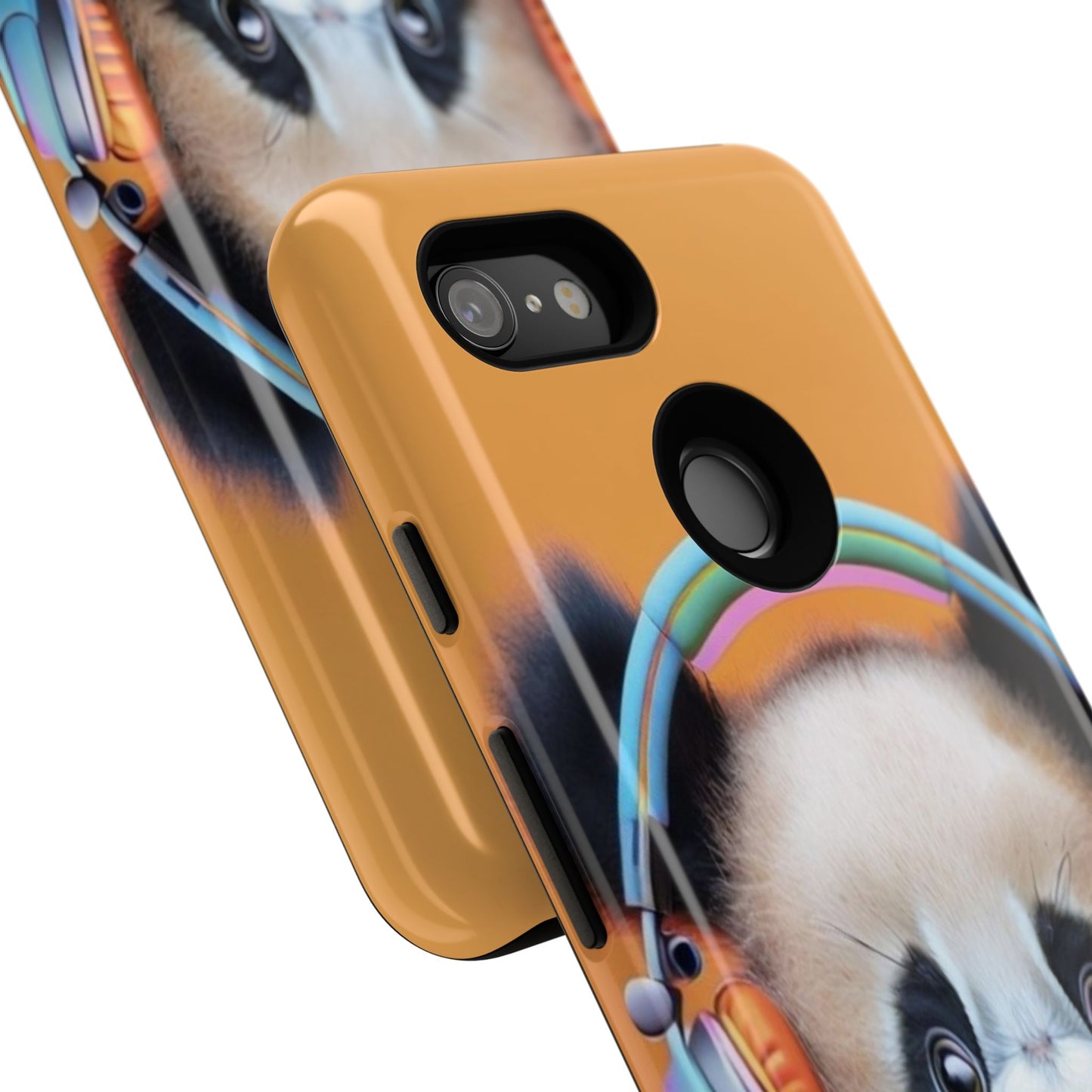 "Baby Panda wearing Headphones" Mobile Phone Case