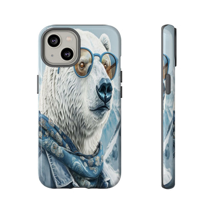 "Urban Zen Polar Bear" Mobile Phone Case (blue)