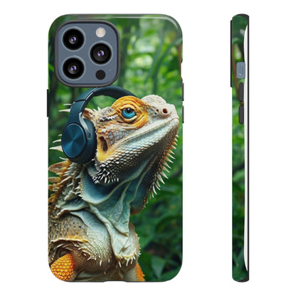 "Bearded Dragon - Jungle Beats" Mobile Phone Case