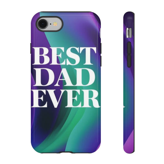 "Best Dad Ever" Mobile Phone Case (purple)