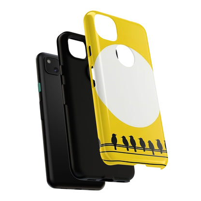 "The Feathered Assembly - Yellow" Mobile Phone Case