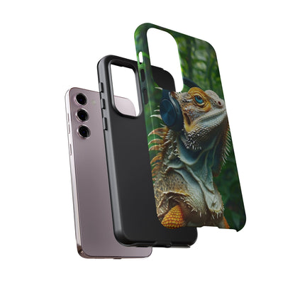 "Bearded Dragon - Jungle Beats" Mobile Phone Case