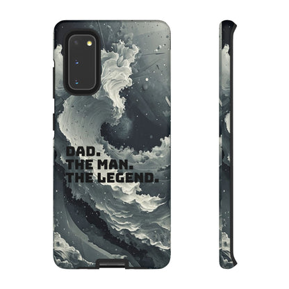 "Dad. The Man. The Legend" Mobile Phone Case (grey)