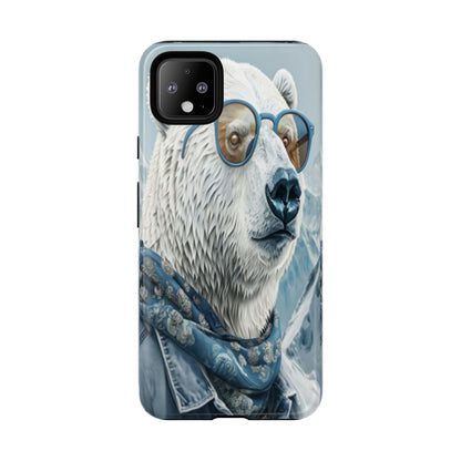 "Urban Zen Polar Bear" Mobile Phone Case (blue)