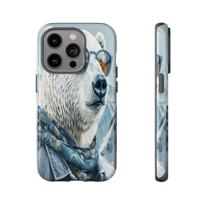 "Urban Zen Polar Bear" Mobile Phone Case (blue)