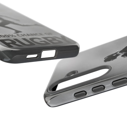 "Rain, Shine, Rugby" Mobile Phone Case