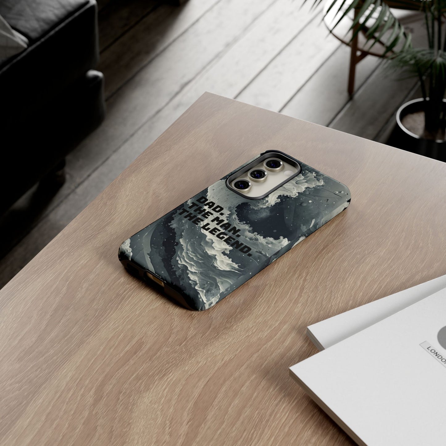 "Dad. The Man. The Legend" Mobile Phone Case (grey)