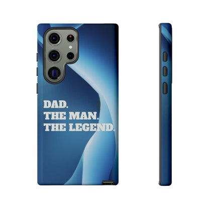 "Dad.  The Man.  The Legend" Mobile Phone Case (blue)