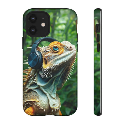"Bearded Dragon - Jungle Beats" Mobile Phone Case