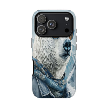 "Urban Zen Polar Bear" Mobile Phone Case (blue)
