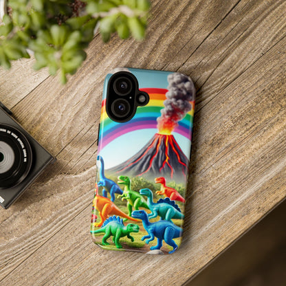 "Rainbow Dinosaurs" Mobile Phone Case