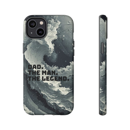 "Dad. The Man. The Legend" Mobile Phone Case (grey)