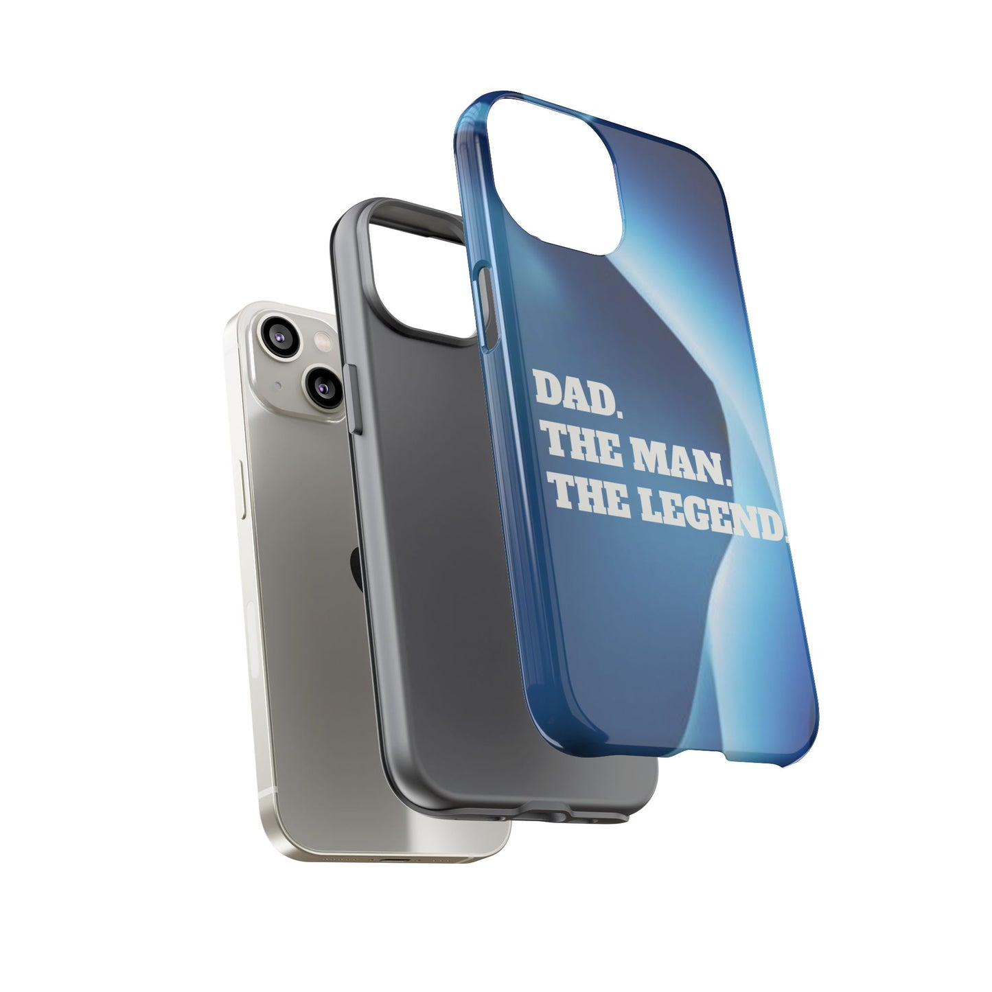 "Dad.  The Man.  The Legend" Mobile Phone Case (blue)